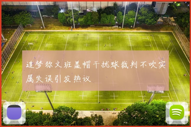 追梦称文班盖帽干扰球裁判不吹实属失误引发热议